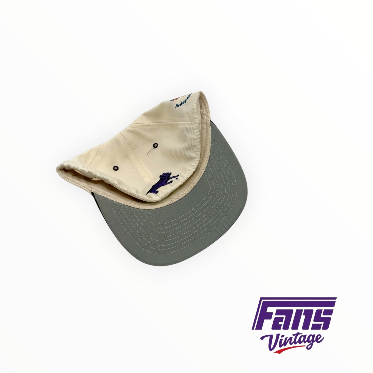 RARE! Vintage TCU Liberty bowl team issued fitted hat hat with 3 sided embroidered logos. New with Original Tags!