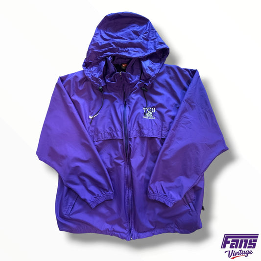 Vintage TCU Nike Team Issue Track & Field Rain Jacket