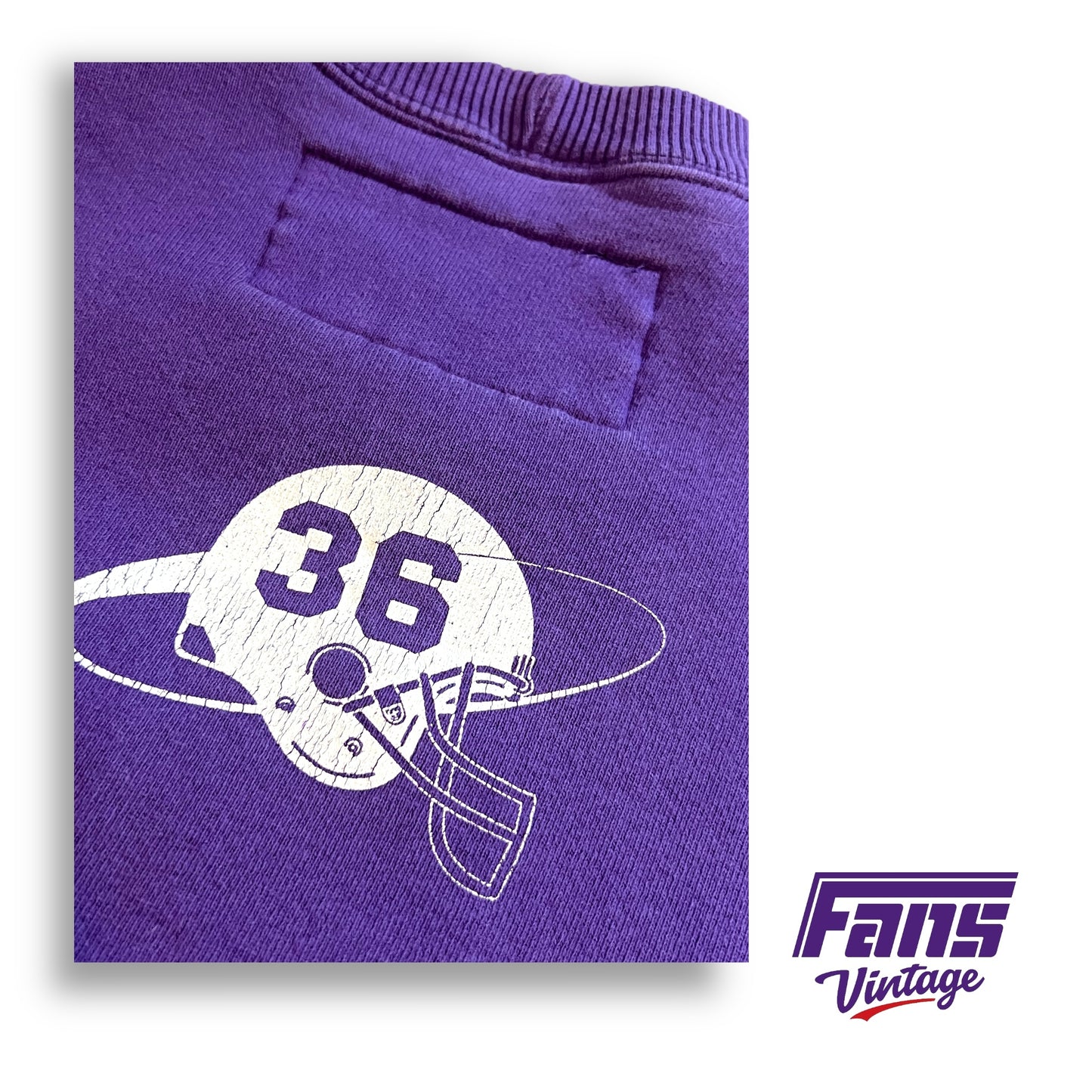 90s Vintage TCU Football Team Issue Reebok Crewneck Sweatshirt