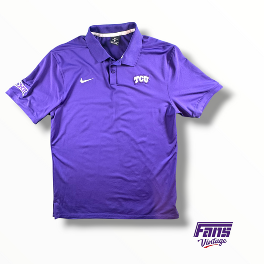 TCU Team Issued Nike Athletic Dri-Fit Polo