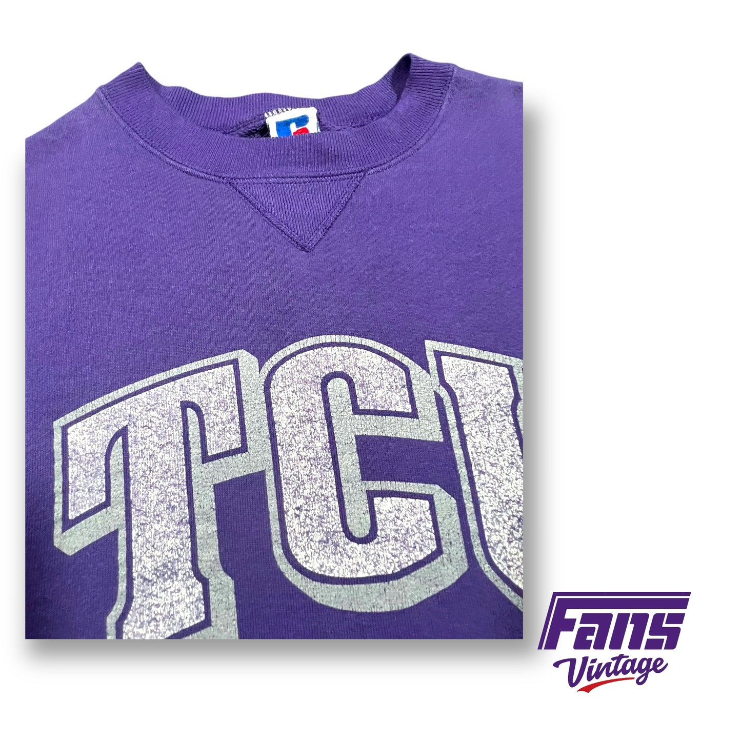 RARE Early 90s Vintage TCU Crewneck Sweater - Buttery Soft!