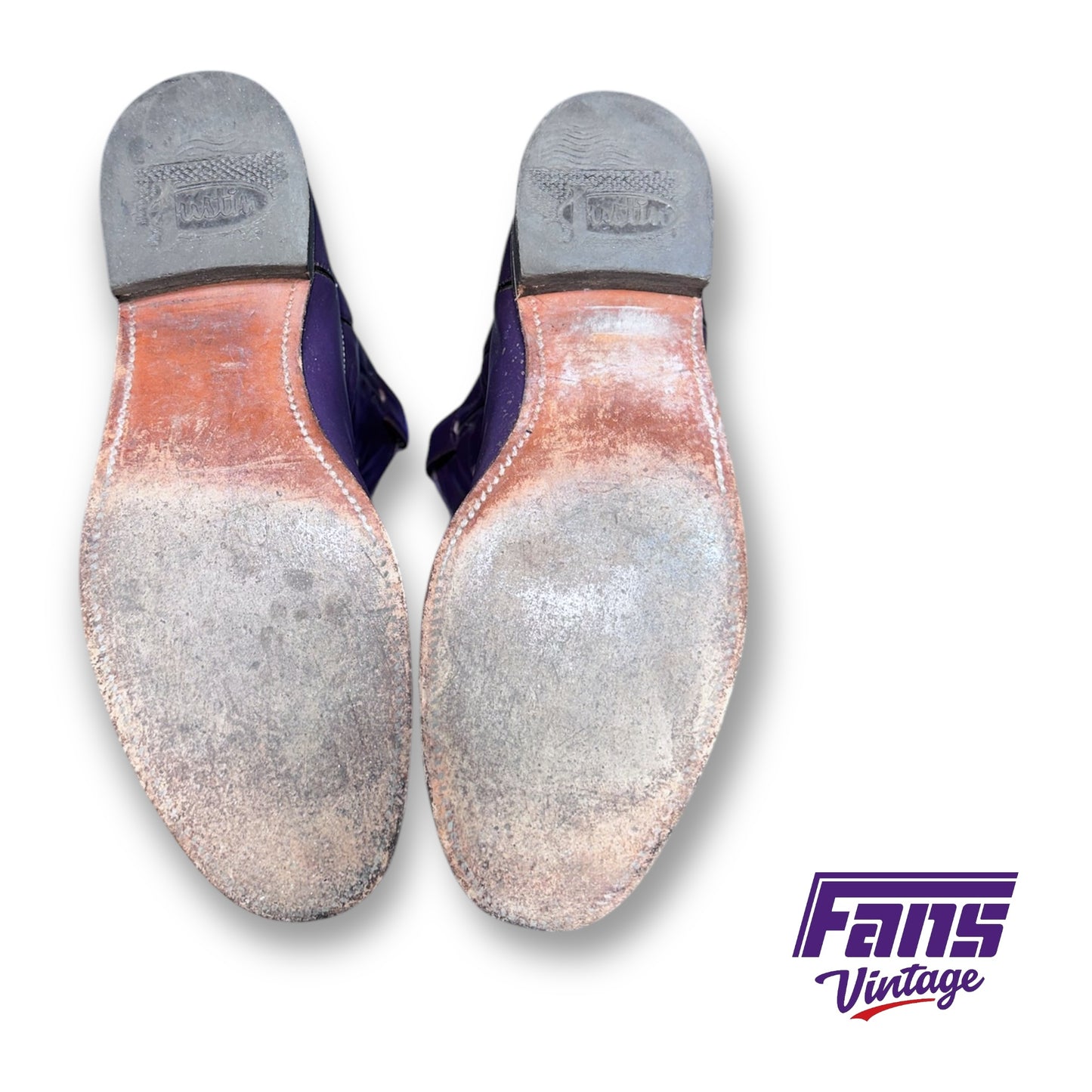 Gorgeous CUSTOM 1980s Vintage TCU Flying T Logo Justin Cowboy Boots