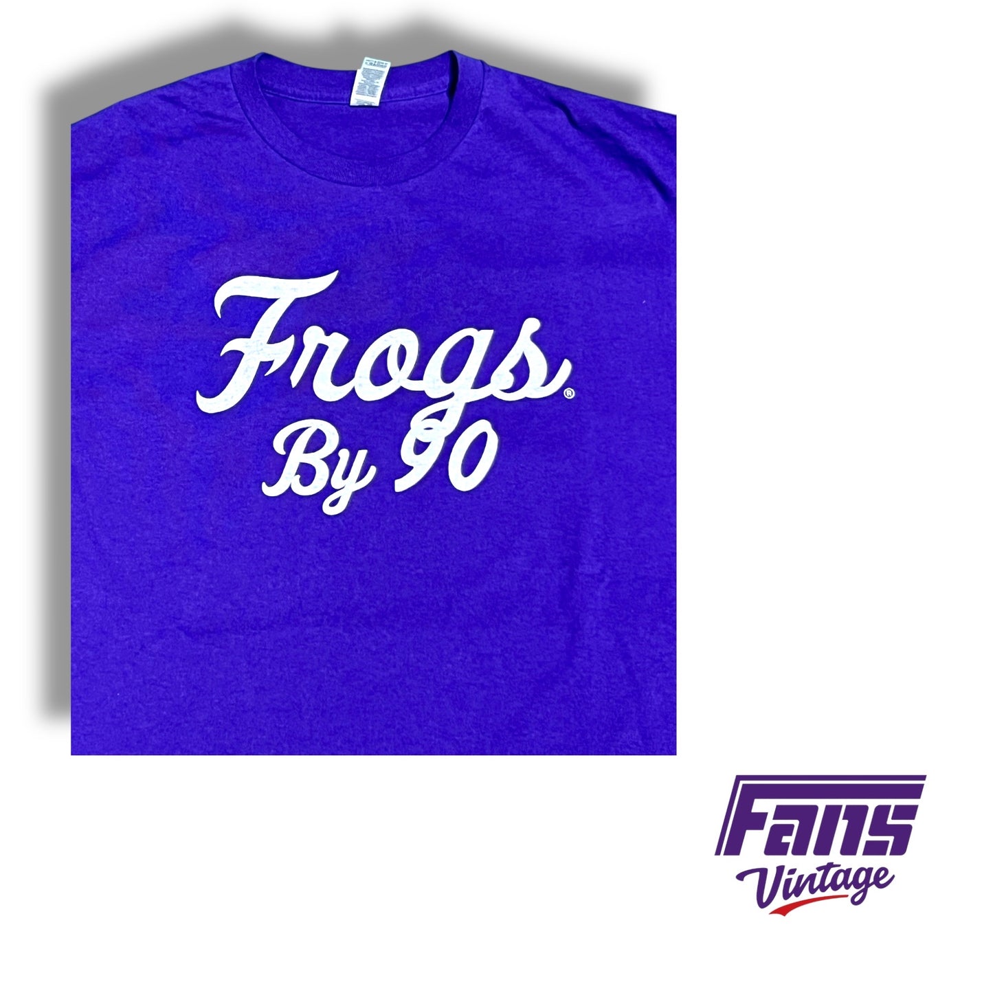 Team Issued TCU Women's Basketball 2025 Season Custom “Frogs by 90” script tee
