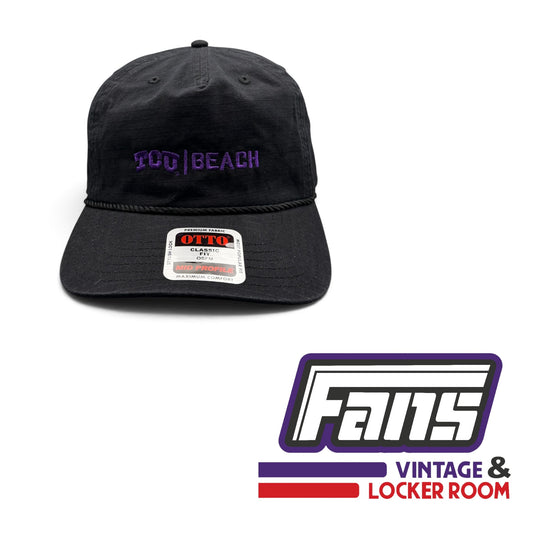 TCU Beach Volleyball 90s Throwback Style SnapBack Rope Hat