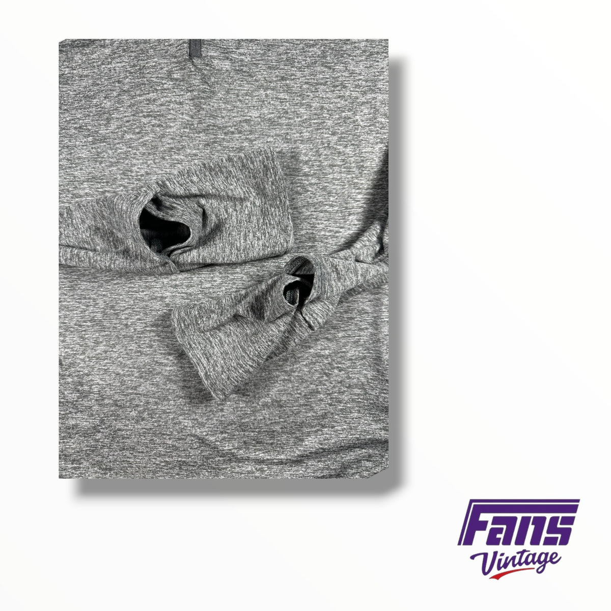 TCU Nike Team Issued Women’s Gray Quarter-Zip Pullover Top