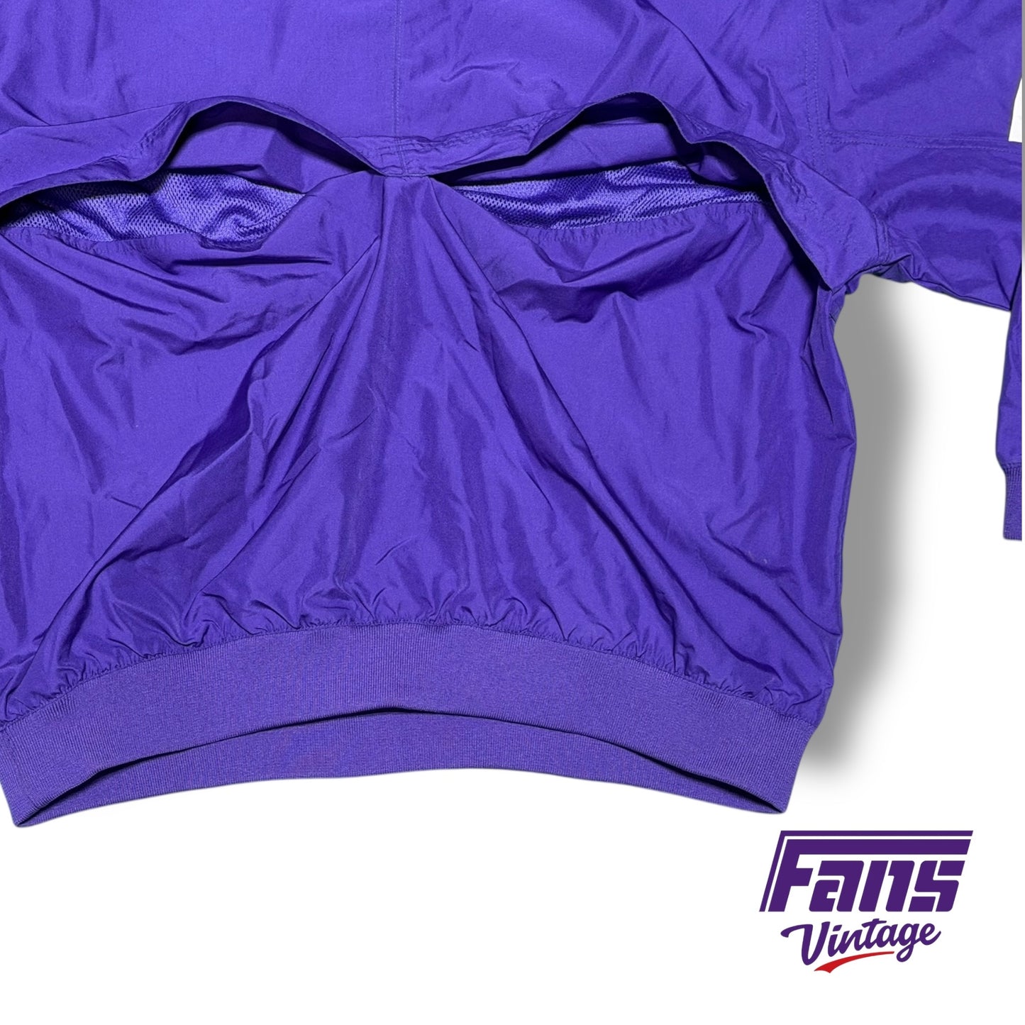 TCU Vintage Y2K Era Nike Team Issued Windbreaker Style Pullover