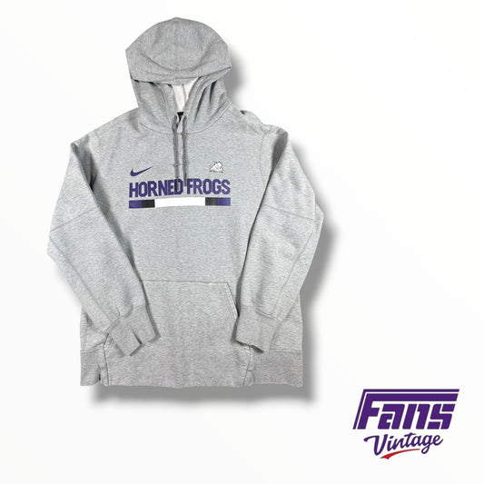 TCU Nike Team Issued Grey Horned Frogs hoodie