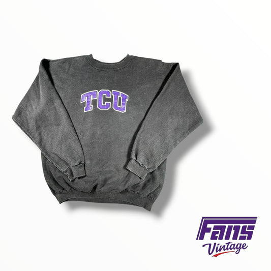 Vintage TCU Women’s Basketball Heavyweight Style Crewneck - Rare!