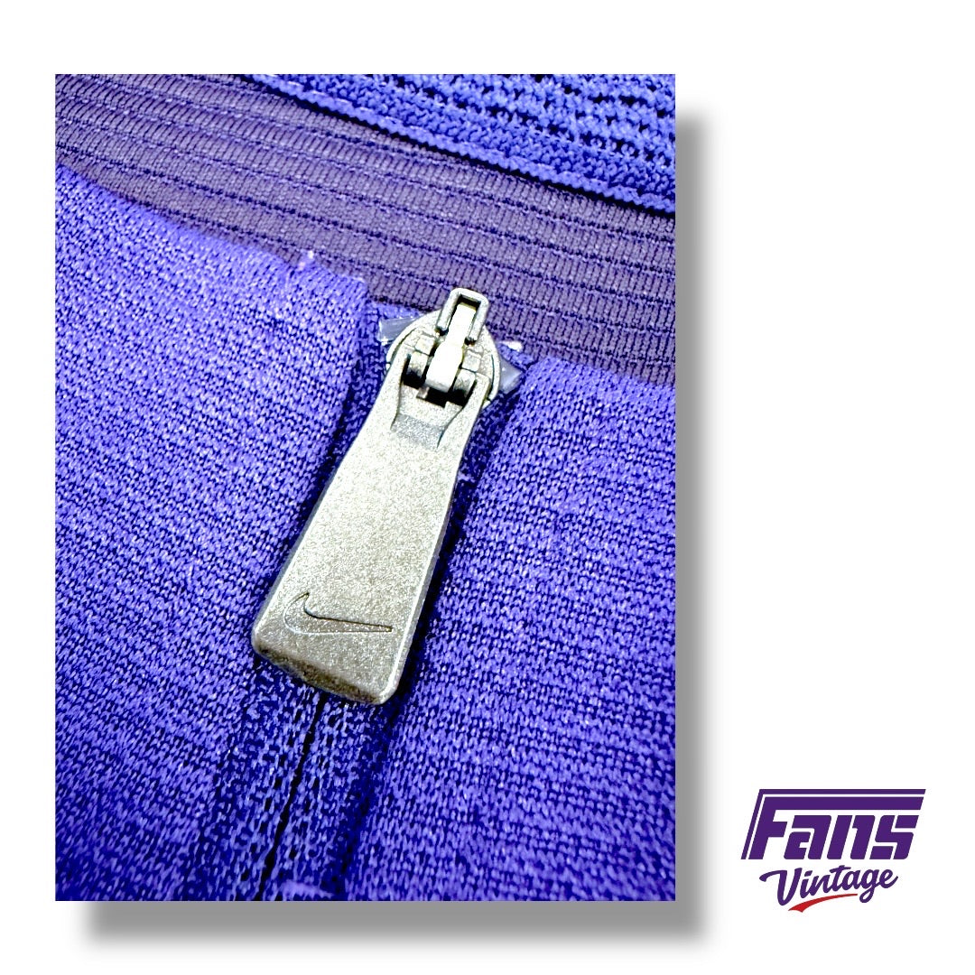 TCU Team Issue Woven Quarterzip Pullover with premium details