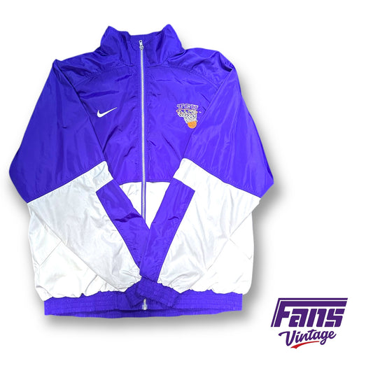 Vintage Y2K Player Issue TCU Basketball Warm Up Jacket