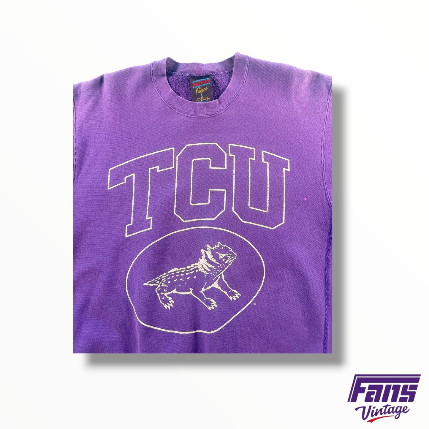 Vintage 80s TCU ‘Reverse Weave’ Crewneck