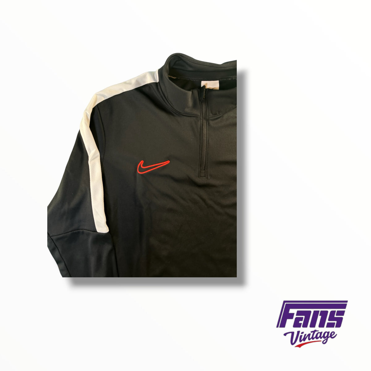 TCU Team Issued Nike Blackout Athletic Quarter Zip Top