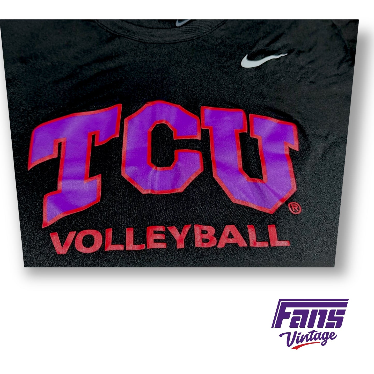 TCU Volleyball Player Exclusive “Spit Blood” Colorway Training & Warmup Nike Drifit Shirt