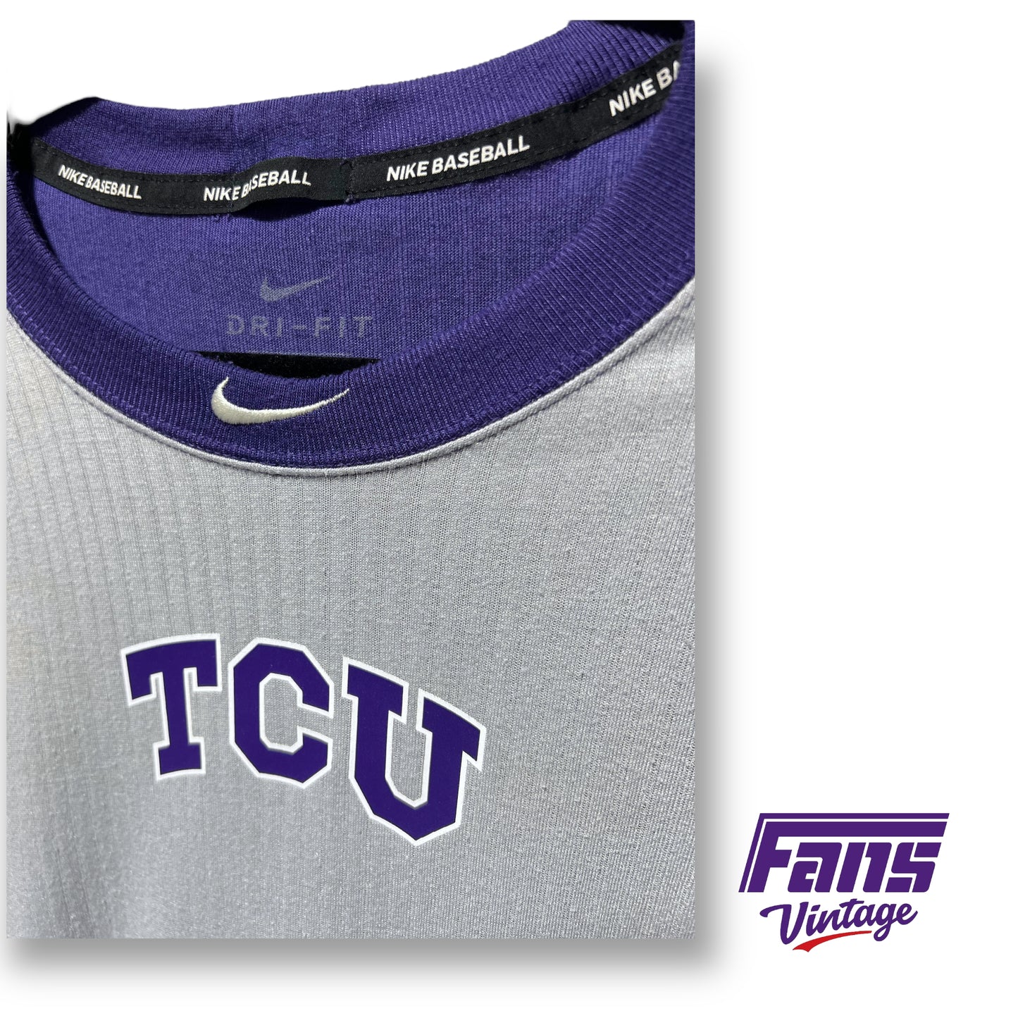 TCU Baseball Updated 2022-23 Ultra Soft Nike Baseball warmup longsleeve