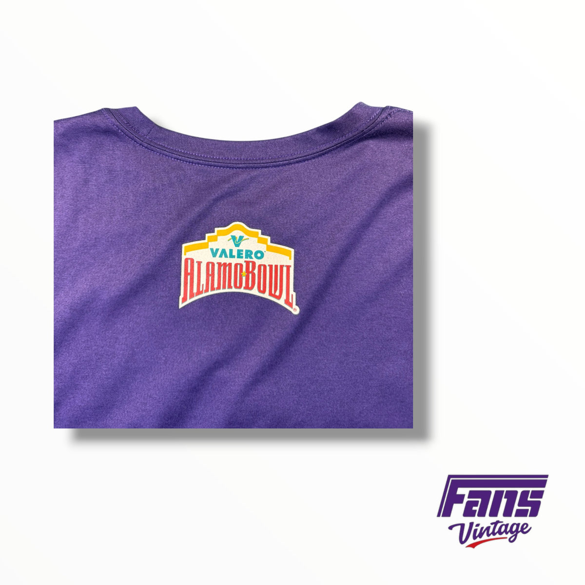 TCU Football Team Issued Nike Alamo Bowl Purple Dri-Fit Long Sleeve