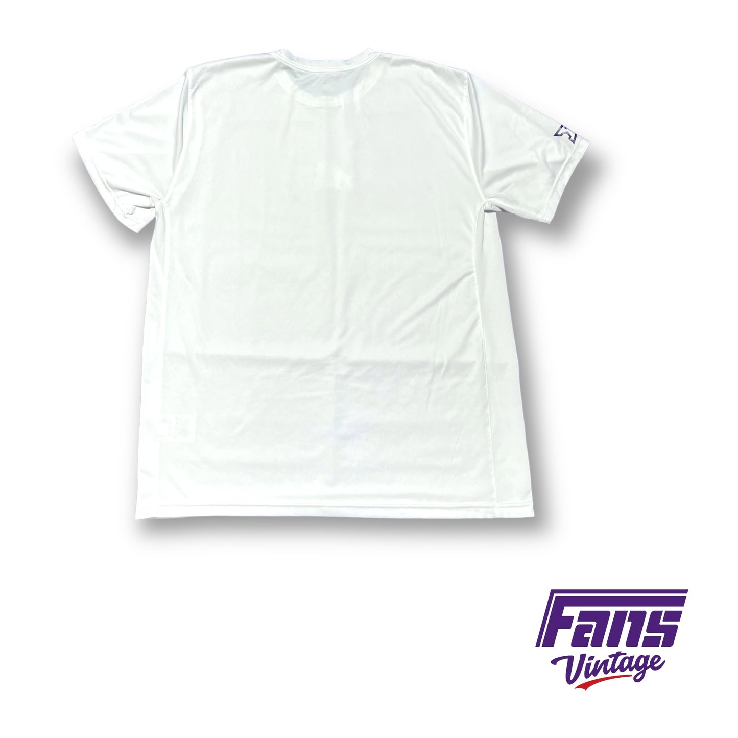 TCU Team Issue Nike Summer Training Shirt - White with mini logos