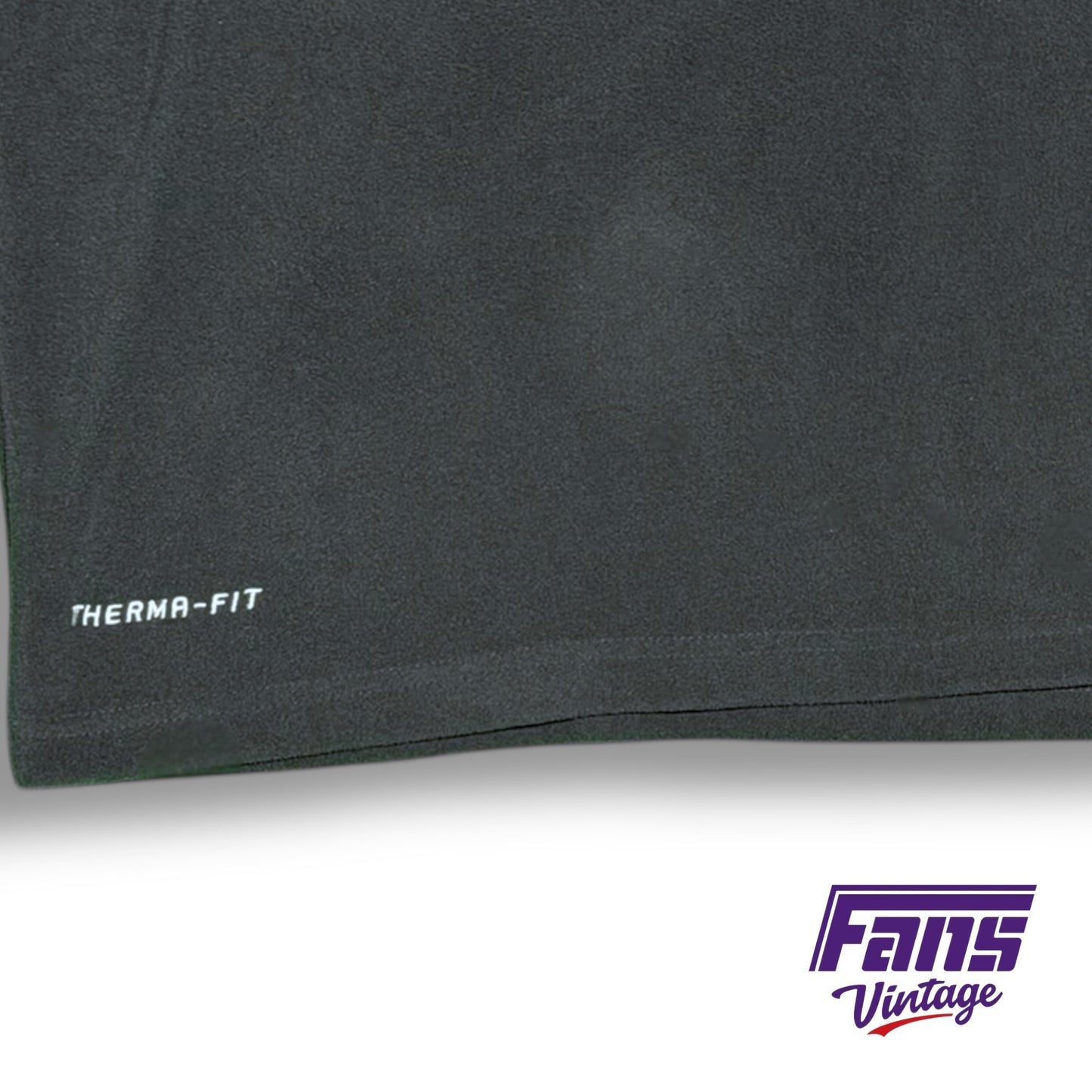 Vintage TCU Y2K Era - Custom Baseball Team Issued Therma-Fit Fleece Sweater Pullover in Anthracite Gray - New with Original Nike Tags!