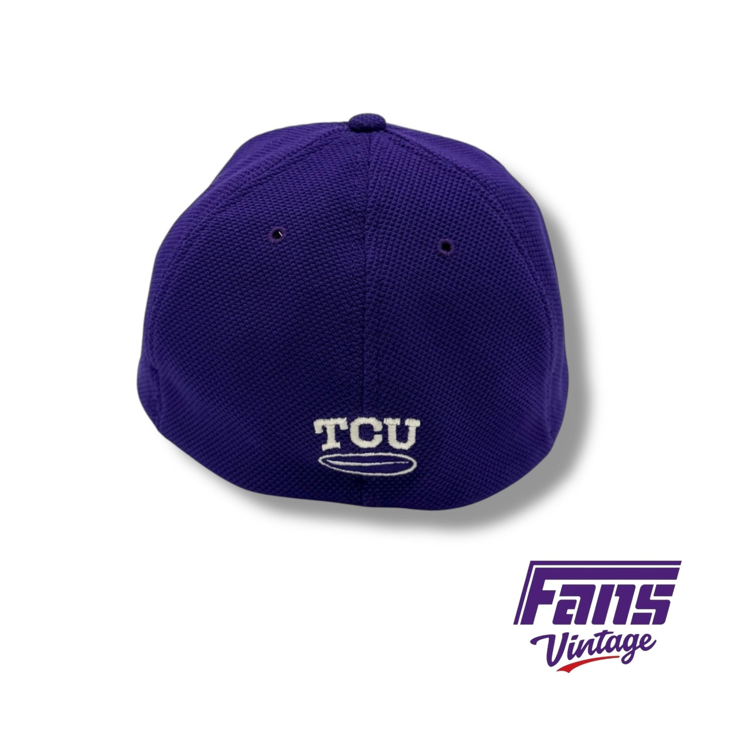 Vintage TCU Baseball Team Issued Fitted Hat with throwback logo