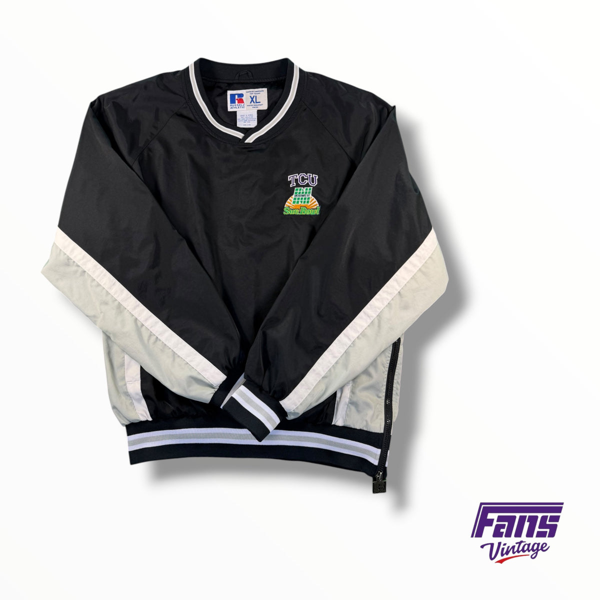 RARE Vintage TCU Football 90s Sun Bowl Windbreaker Pullover