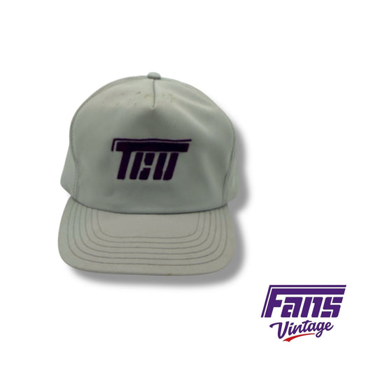 RARE! Vintage 80s TCU Flying T Logo Snapback Hat ￼