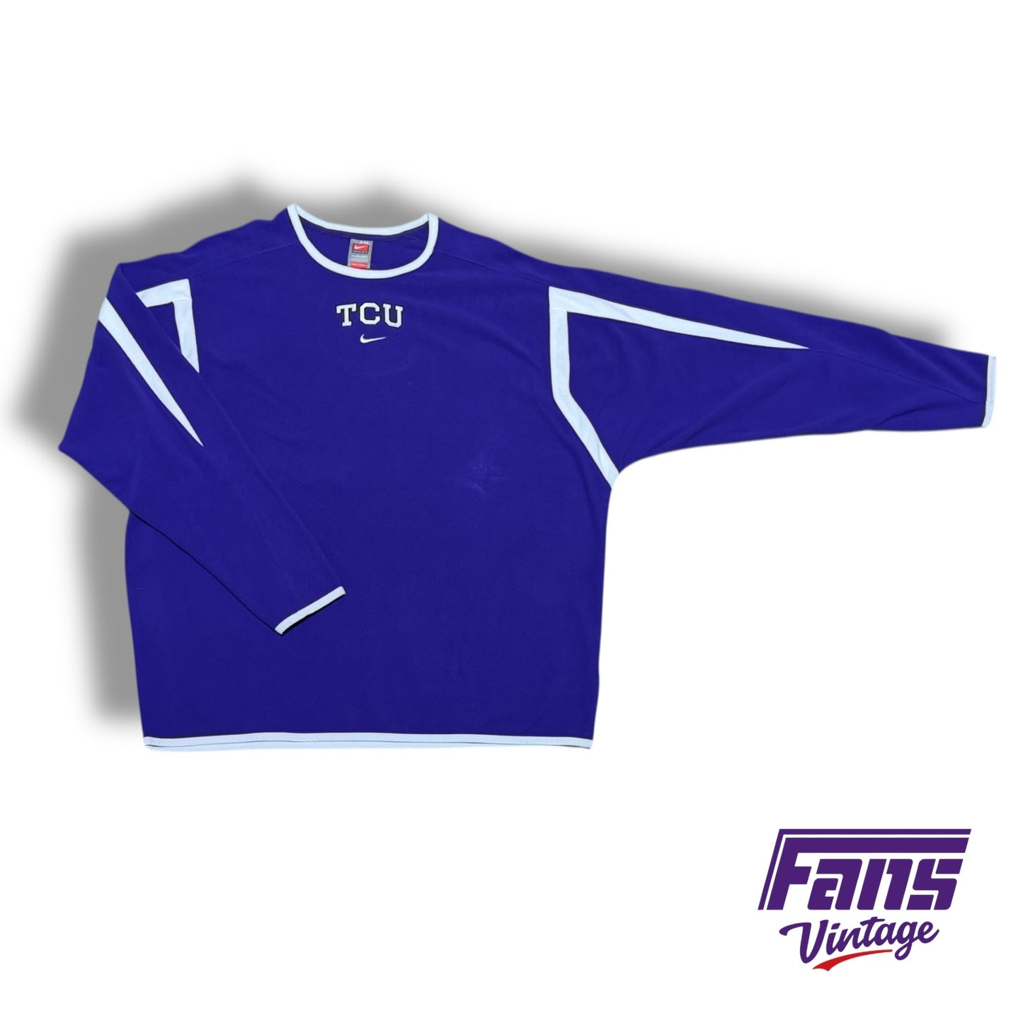 Vintage TCU Y2K Era Nike Team Issued Pullover - Super Soft Fleece & NEW with Original Nike Tags!