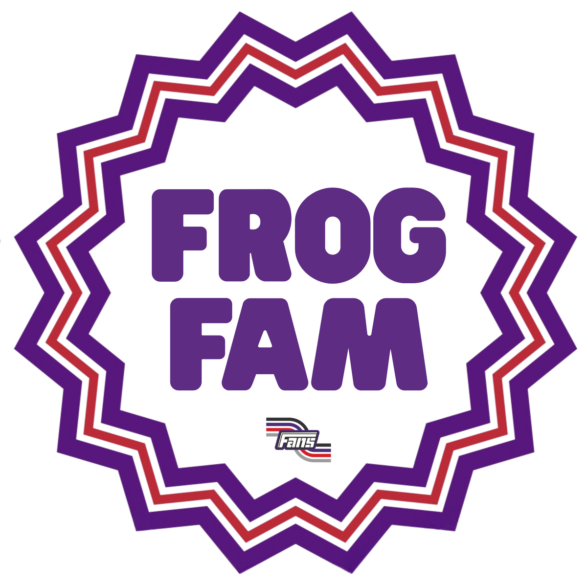 GAME DAY FROG FAMILY STICKERS 3”