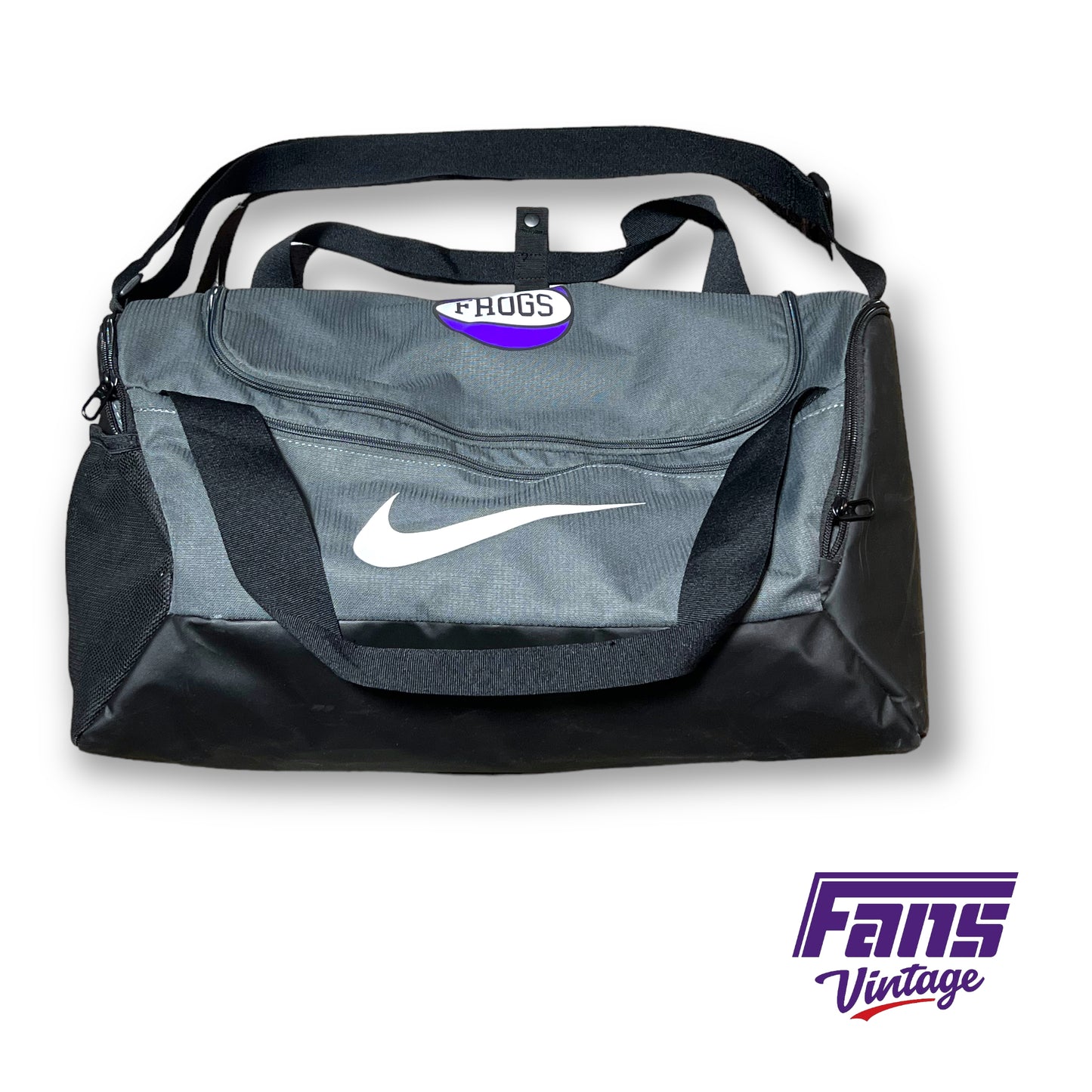 TCU Basketball Team Issued Retro Logo Duffel Backpack