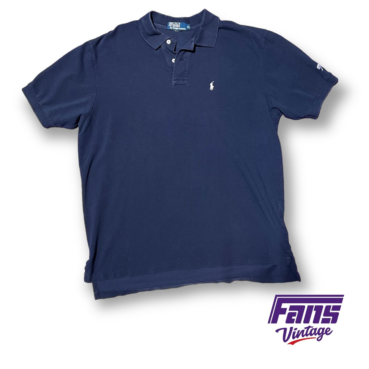 Vintage TCU Polo by Ralph Lauren Polo Shirt - Navy Blue