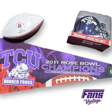 TCU Rose Bowl Memorabilia Set