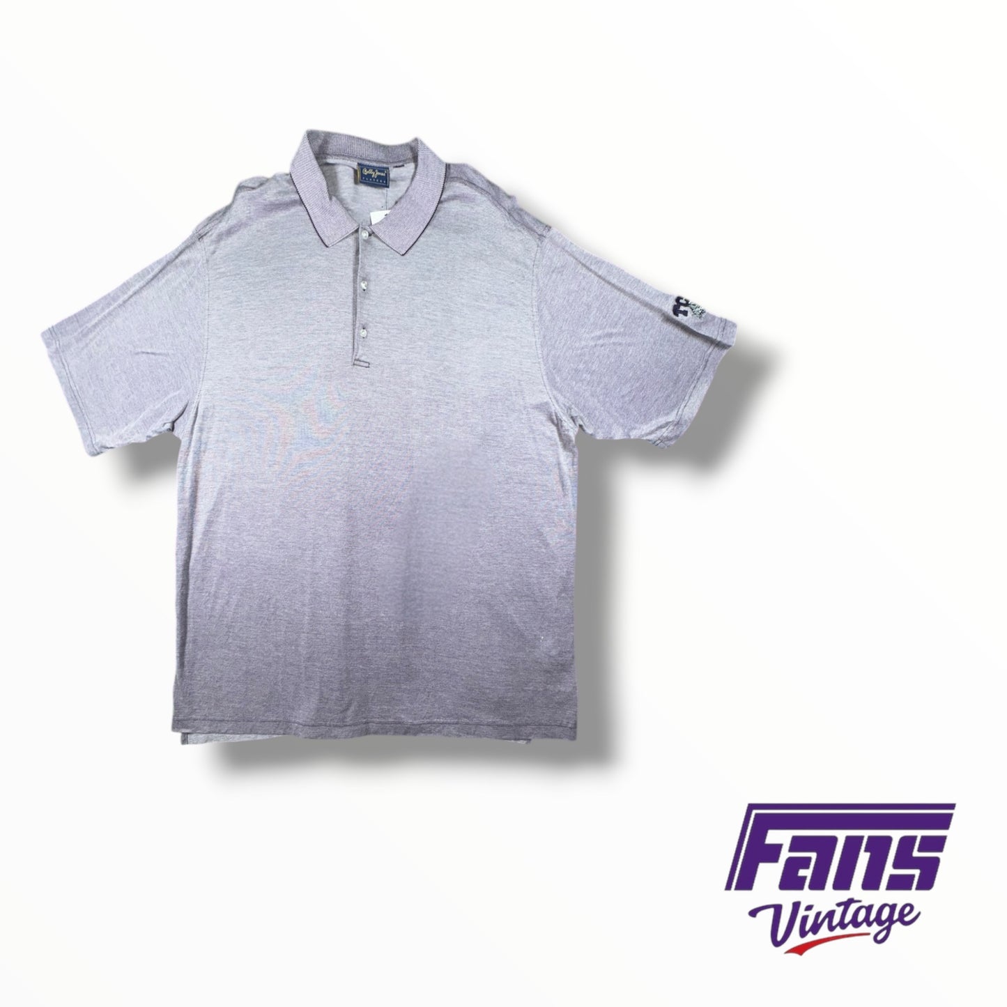90s Vintage TCU Cotton Pique Throwback Style Premium Polo