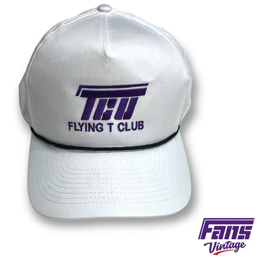 TCU Flying T Club White Rope Hat - Player Issued!