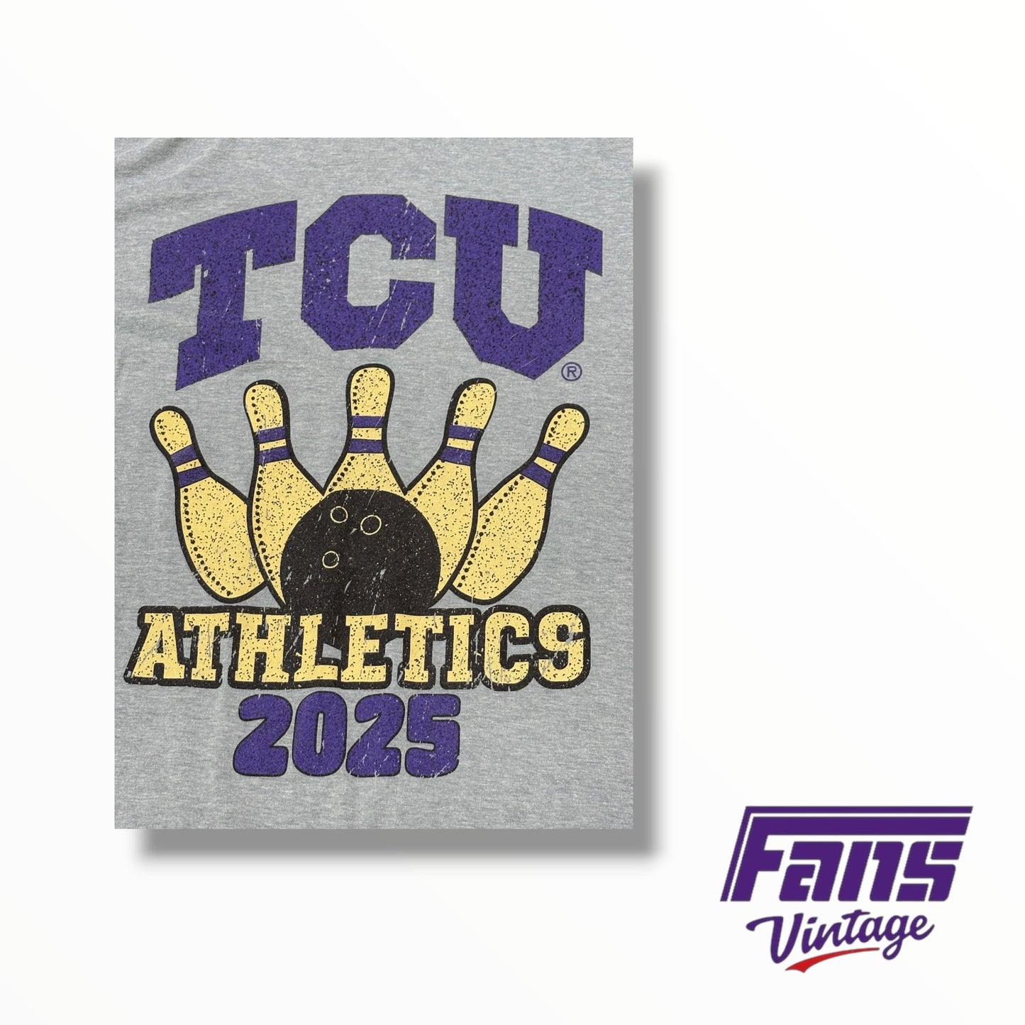 TCU Athletics Team Custom Bowling T-shirt