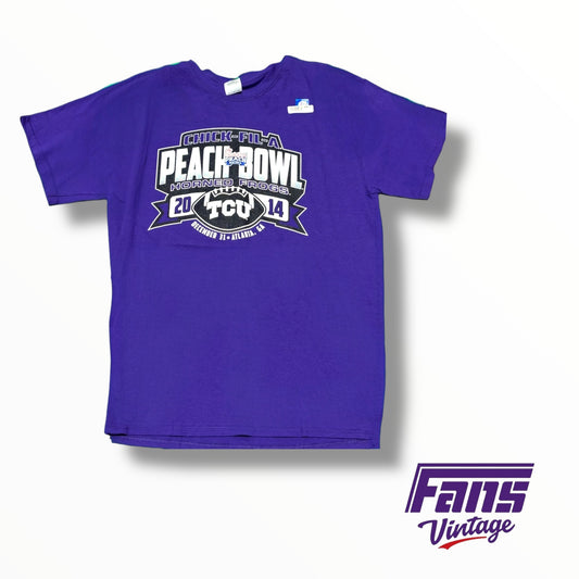 Vintage 2014 TCU Chick-Fil-A Peach Bowl Game T-Shirt
