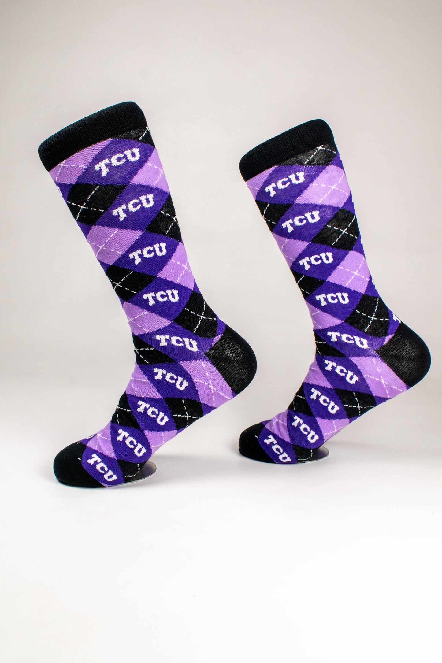 William & Lauren TCU Argyle Sock