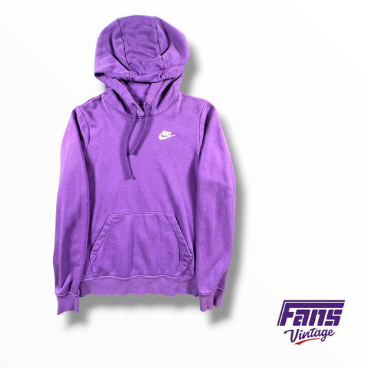 TCU Basketball Team Issued Lavender Purple Nike Sportswear Drawstring Hoodie