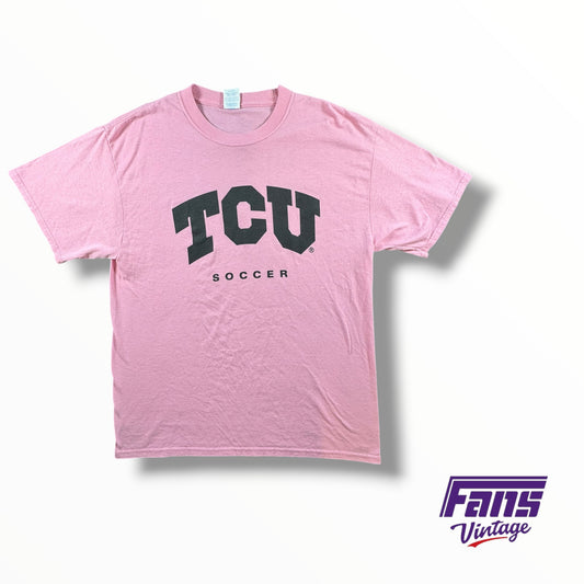 TCU Soccer Team Issued Pink Breast Cancer Awareness Tee