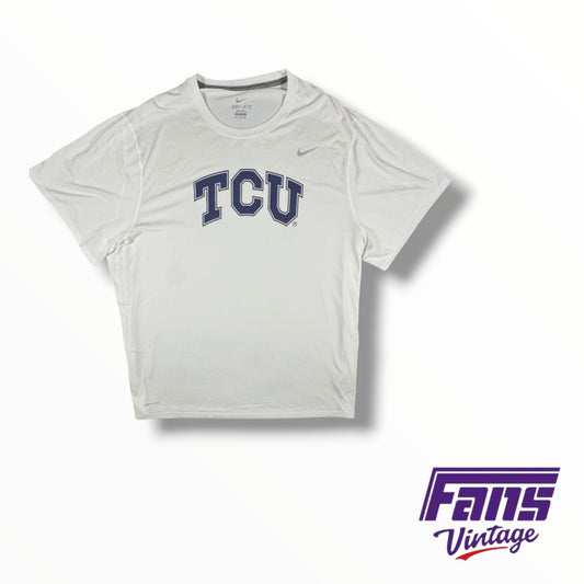 Team-Issued Nike TCU White Dri-Fit T-Shirt