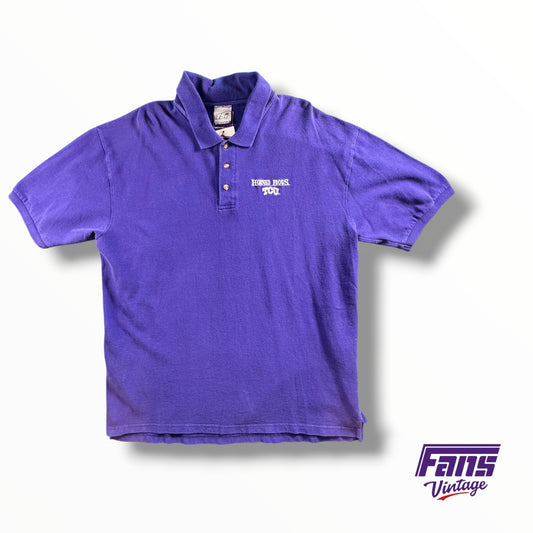 Vintage 90s TCU Embroidered Horned Frogs Polo