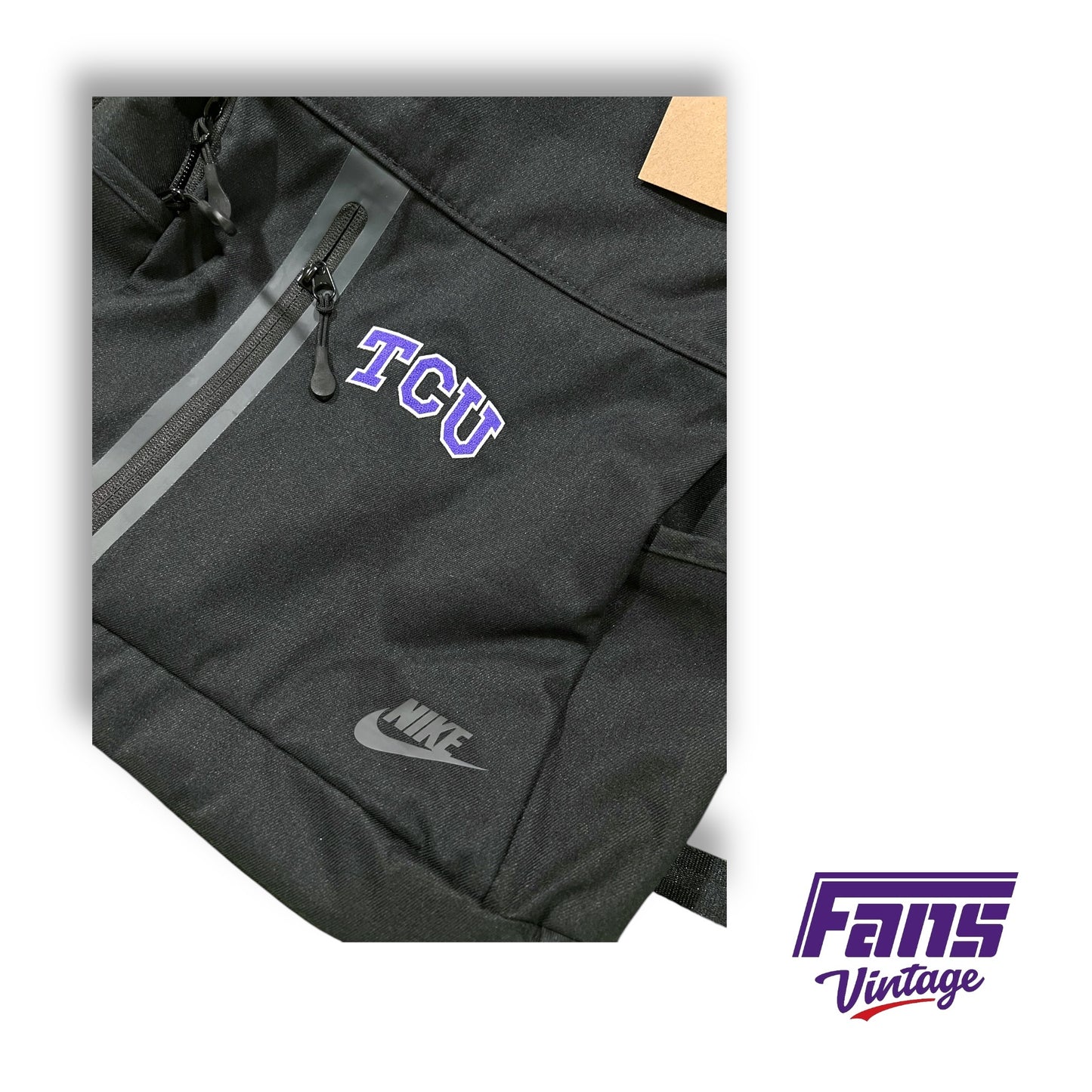 TCU Team Issue Nike Sportswear Blackout Backpack - Original Tags