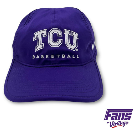 TCU Basketball Nike ‘Move to Zero’ Featherlight Drifit Dad Hat - Team Issued