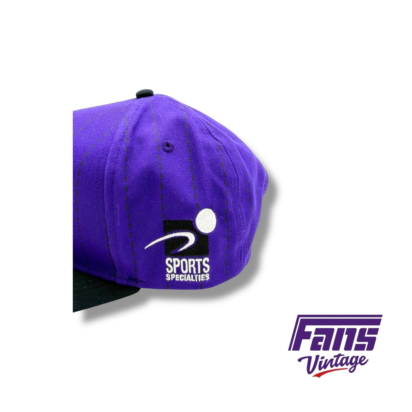 RARE TCU Nike Team Issued Player Exclusive Basketball 90s Style Sports Specialties Script Flatbrim SnapBack Hat