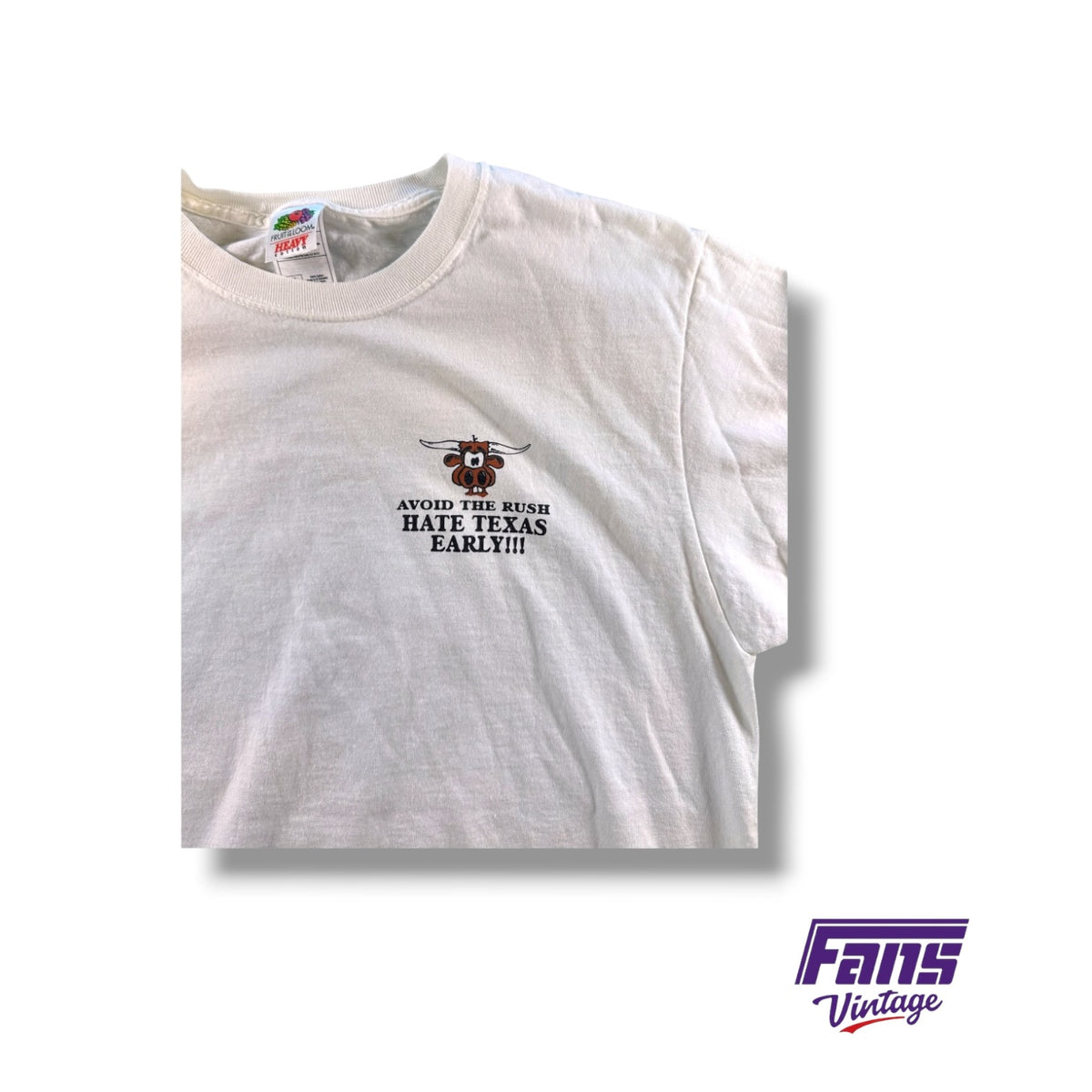 Vintage UT Hate White Double-Sided Tee