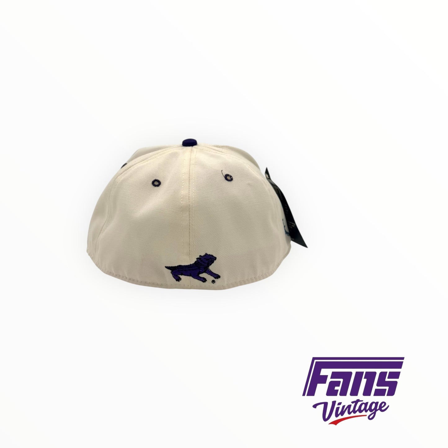 RARE! Vintage TCU Liberty bowl team issued fitted hat hat with 3 sided embroidered logos. New with Original Tags!