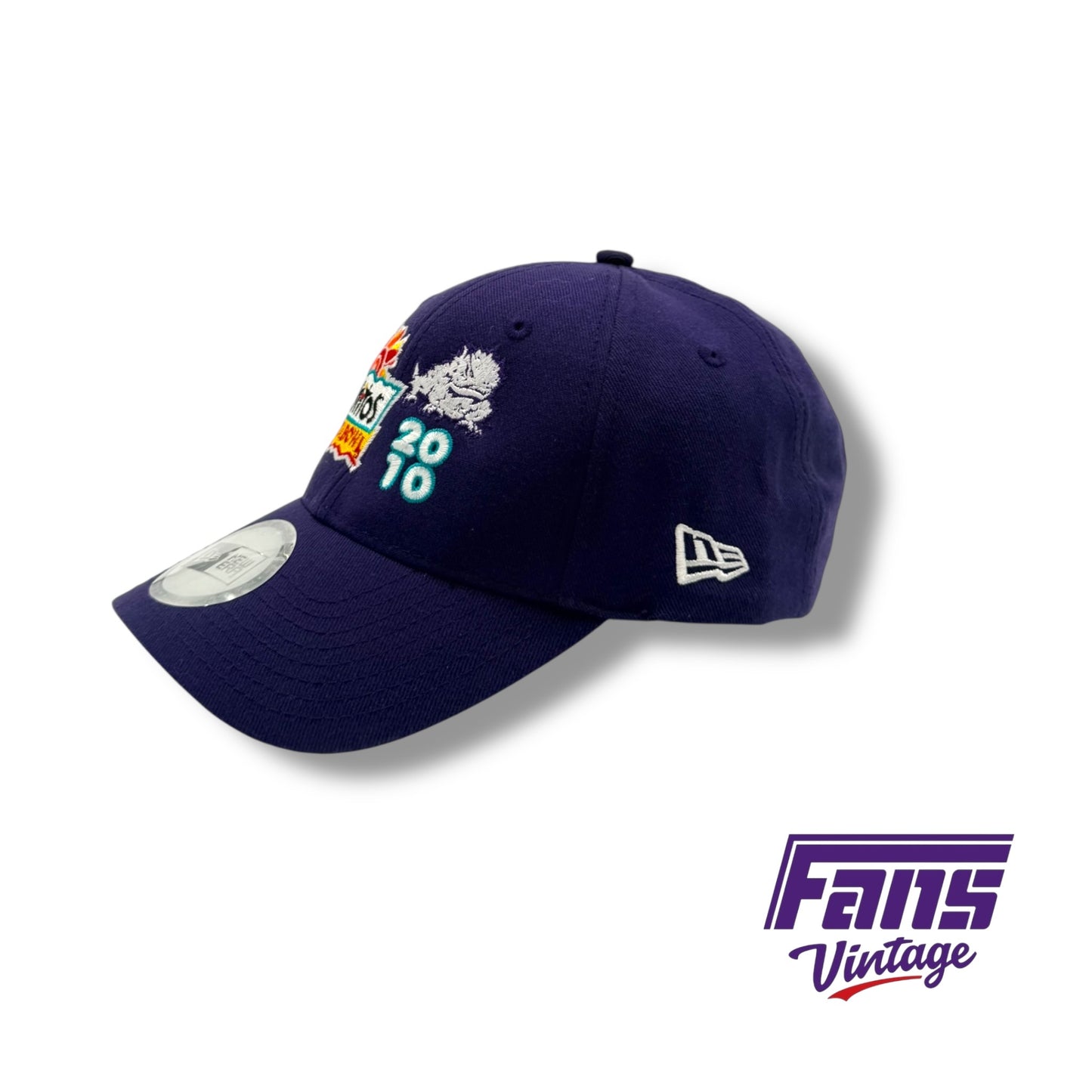 TCU 2010 Fiesta Bowl New Era Velcro style hat with sick embroidered logos - New!