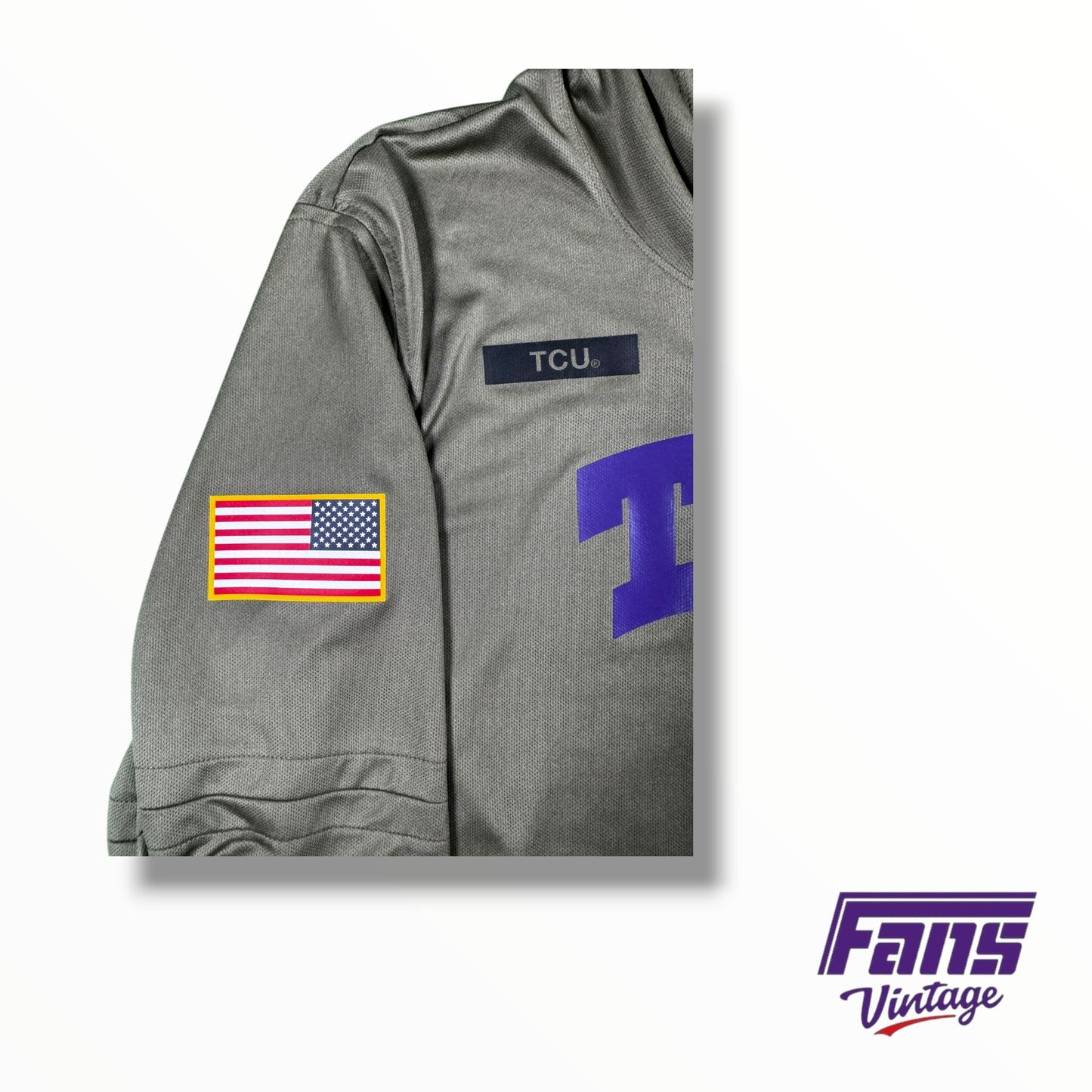TCU Team Issued Nike ‘Salute to Service’ Veteran’s Day Coach Sideline Hooded Pullover