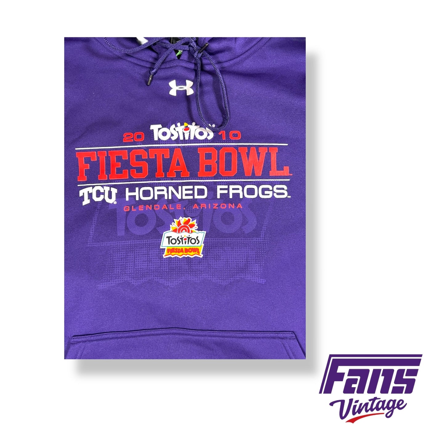 TCU Football Vintage 2010 Fiesta Bowl Hoodie by Under Armour - Like new!