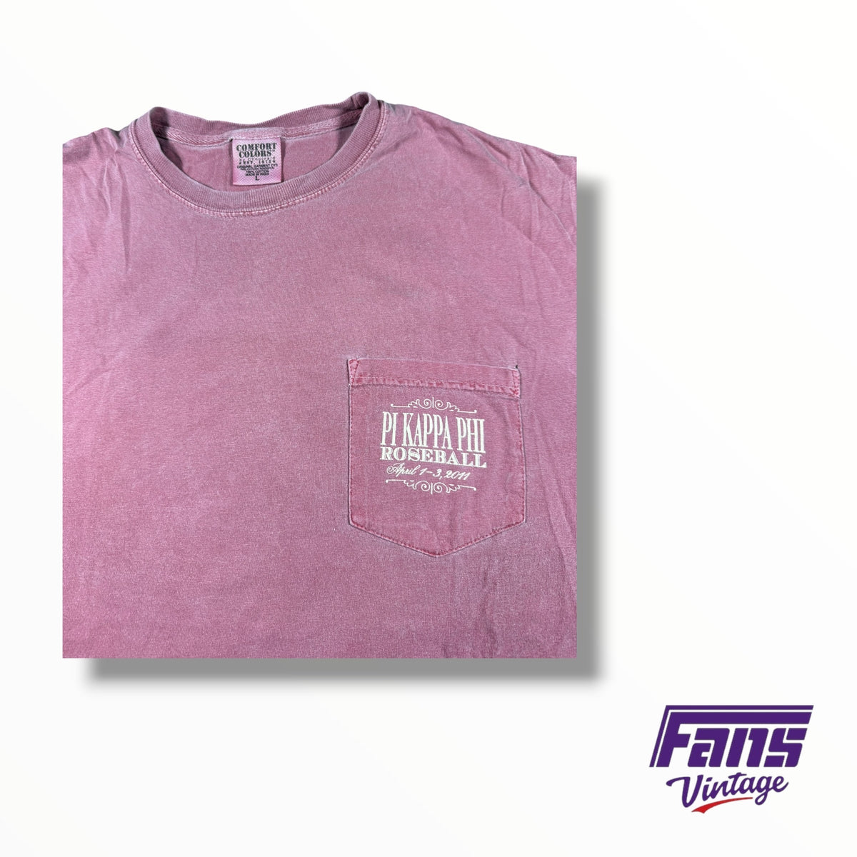 Vintage TCU Double Sided Fraternity Pi Kappa Phi RoseBall Frocket Tee