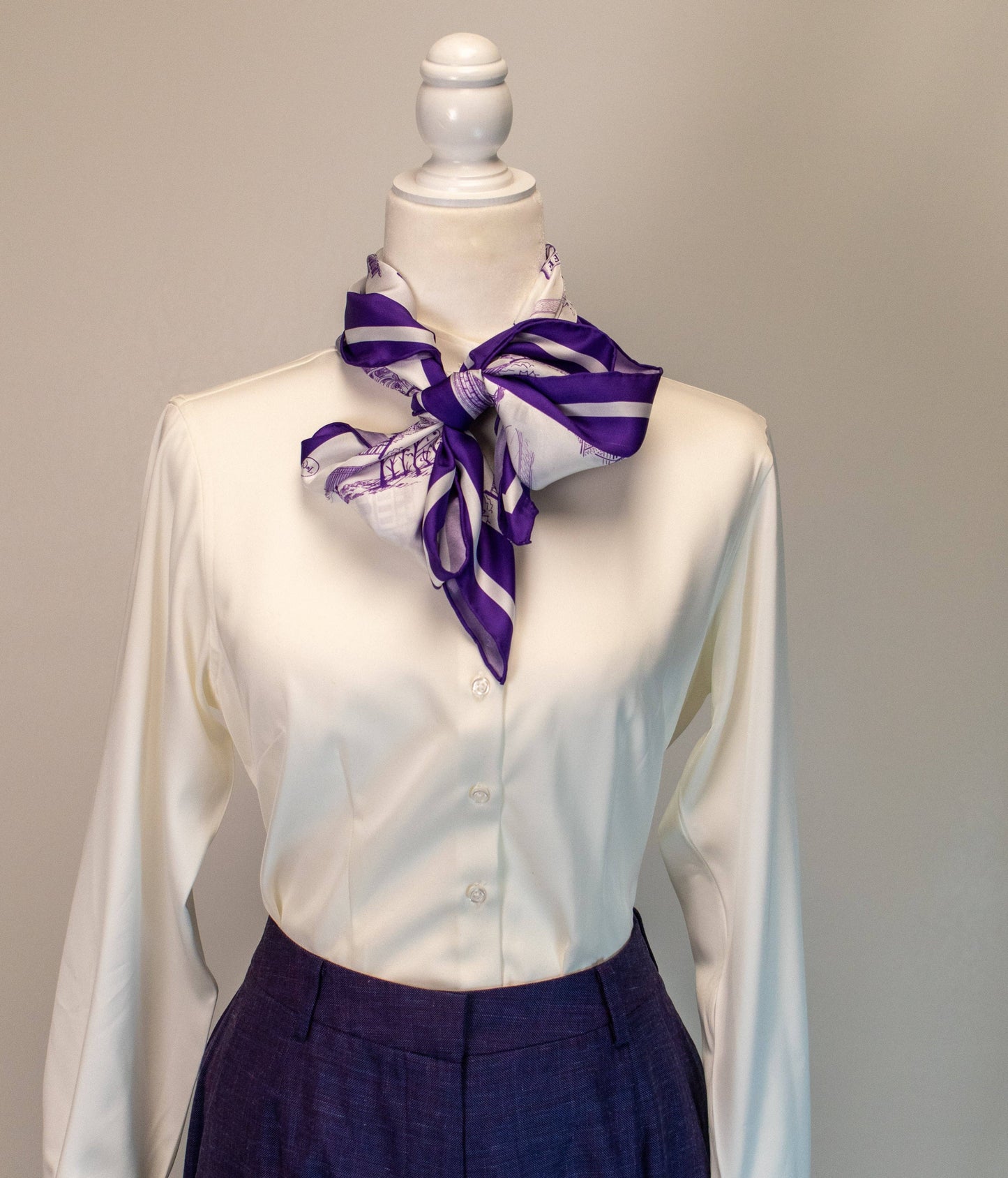 William & Lauren TCU Toile Scarf