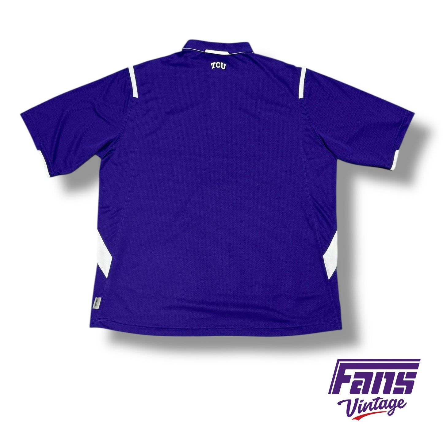 Vintage TCU Y2K Era Nike Dri-Fit Team Issued Coach’s Sideline Polo