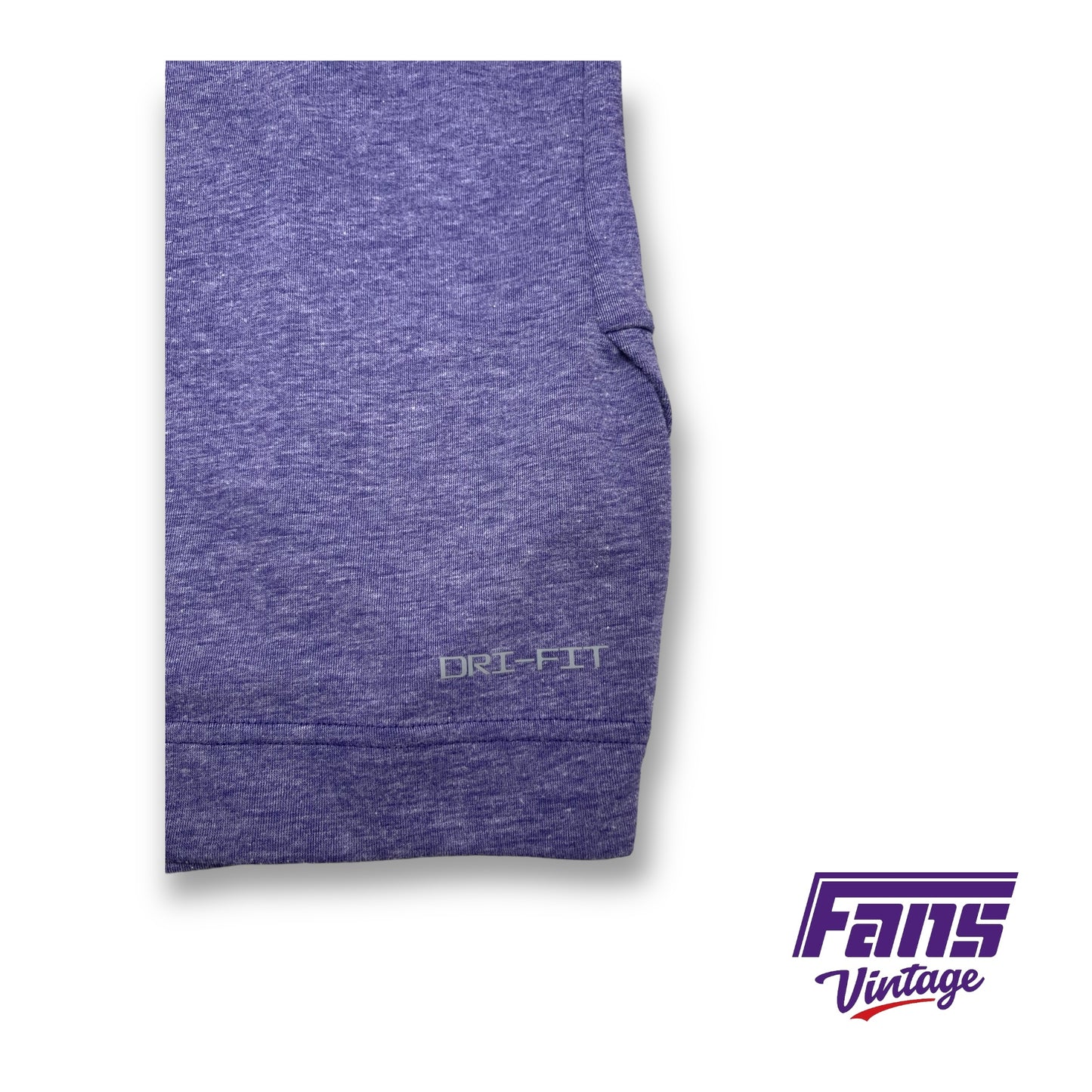 TCU Basketball Coach’s Sideline Pullover - Light Heather Purple with True Purple Color blocking